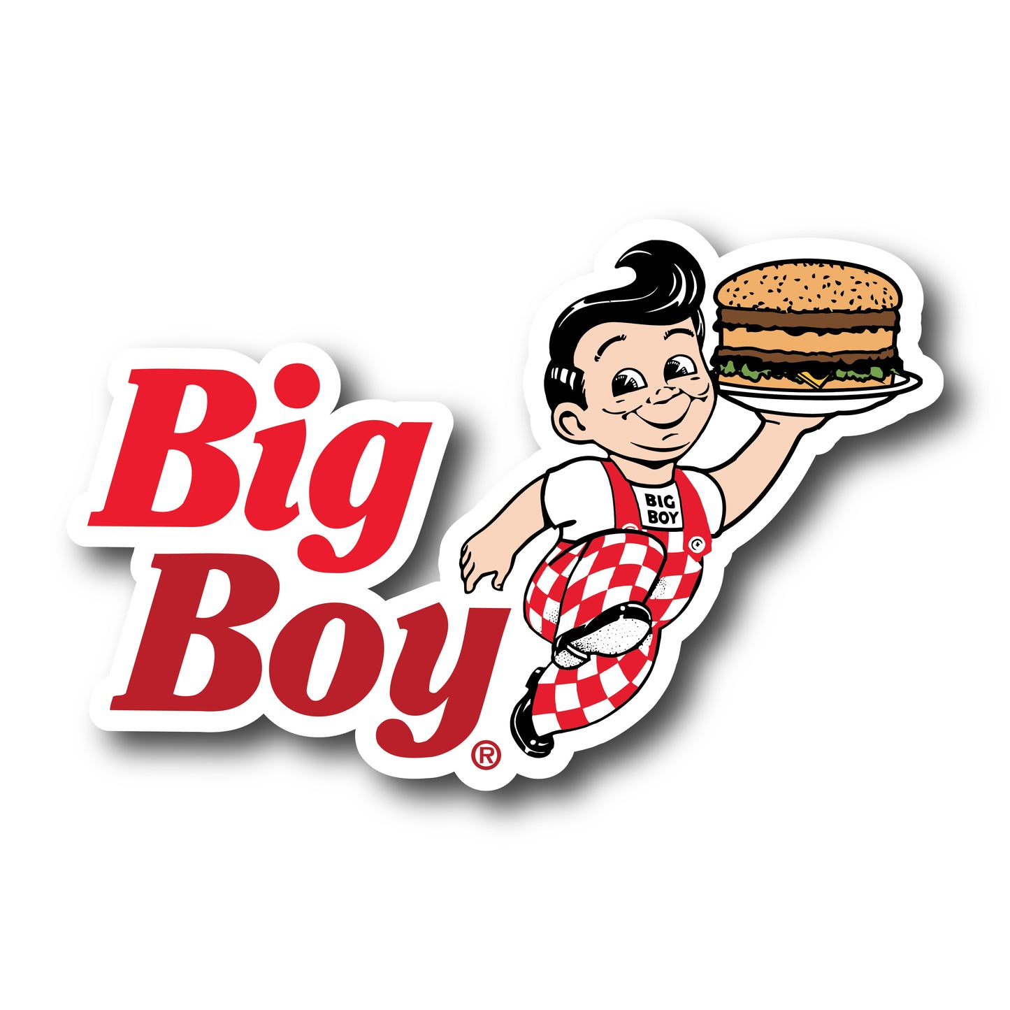 Big Boy Running Boy Sticker