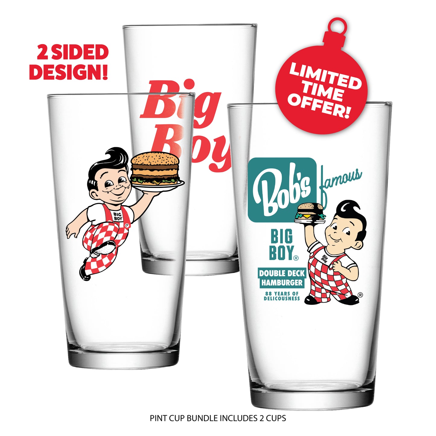Pint Cup Bundle - Big Boy Cup + Bob's Cup