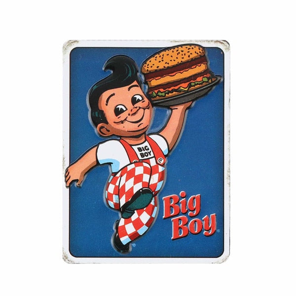 Bob's Big Boy Embossed Metal Magnet