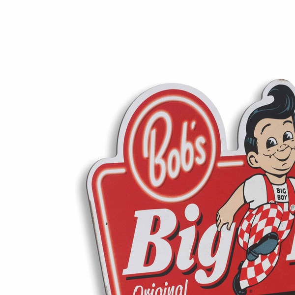 Bob's Big Boy Double Deck Hamburger Metal Sign