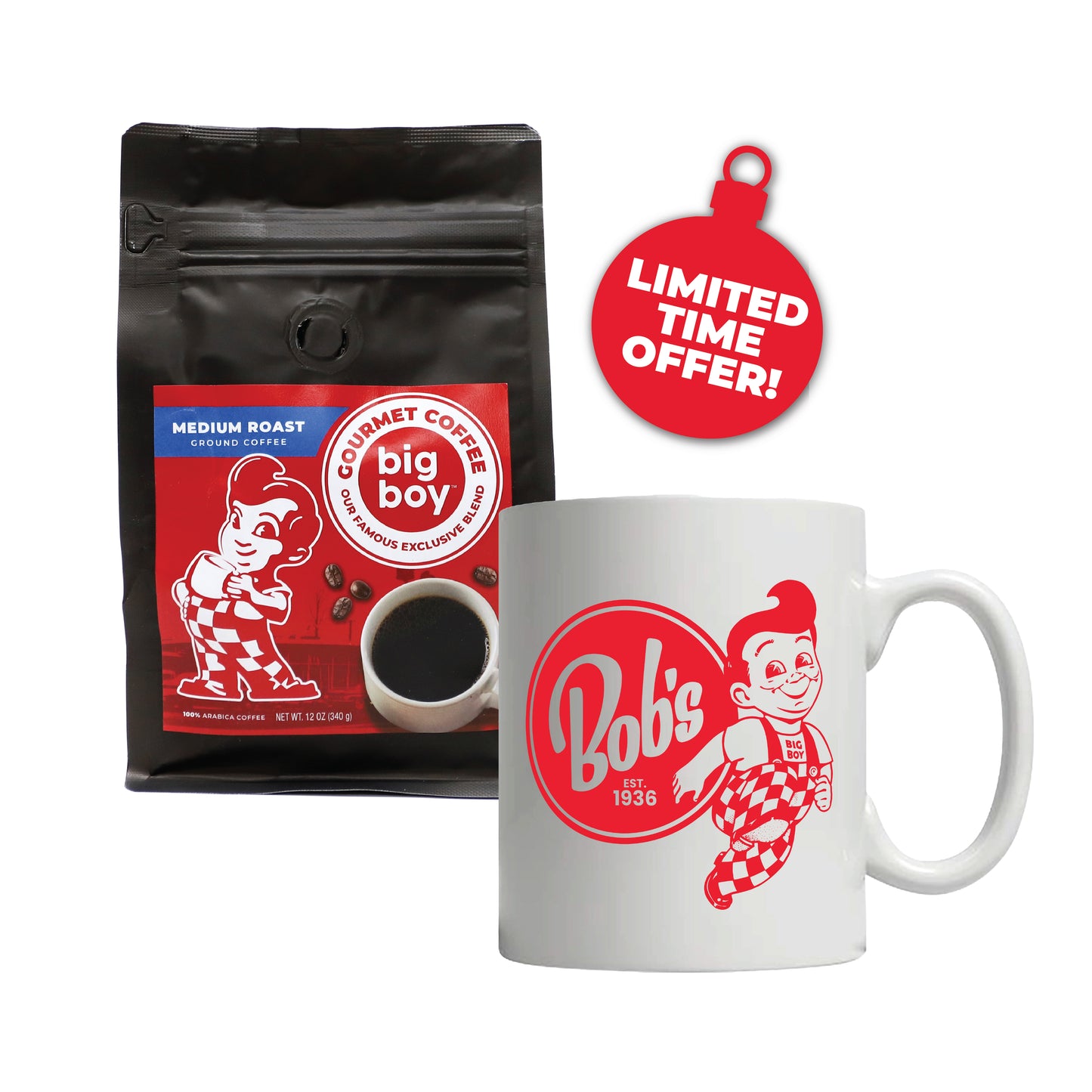 Big Boy Coffee + Big Boy White Coffee Mug